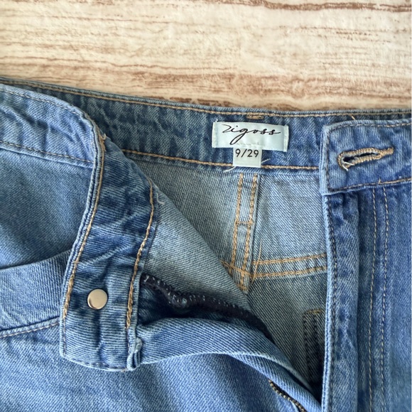 Vigoss extra high rise two tone wide leg jeans sz 29 - Picture 3 of 5